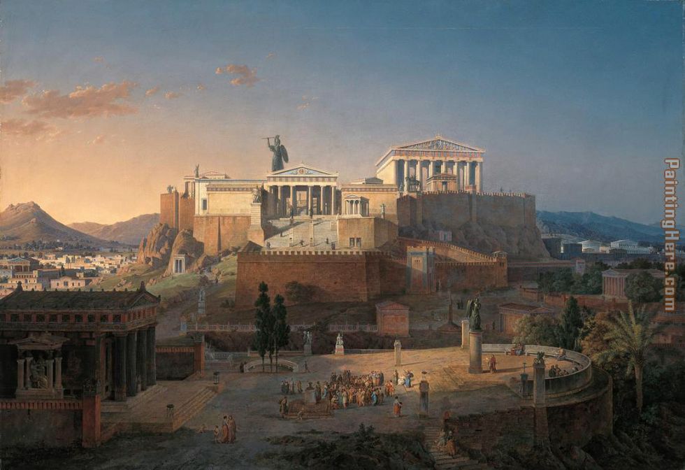 Unknown Artist Acropolis of Athens by Leo von Klenze